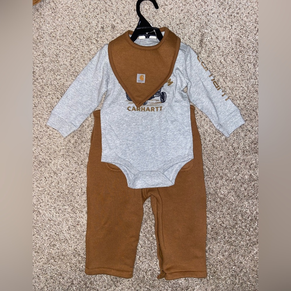 Carhartt overalls outfit NWT